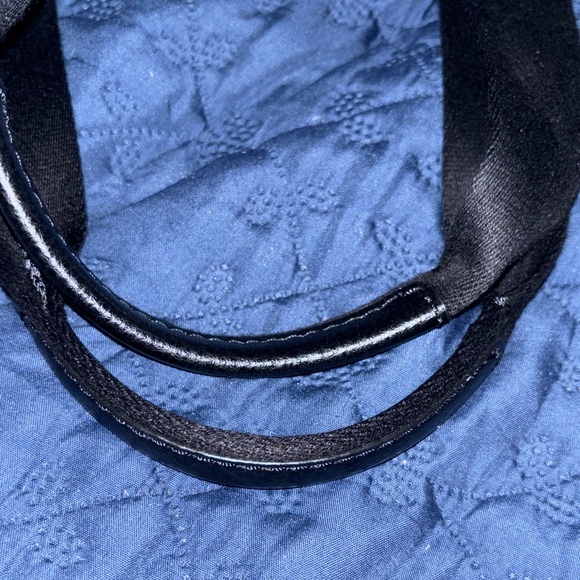 AUTHENTIC COACH LARGE DERBY TOTE IN PEBBLE LEATHER GOLD/BLACK F59818 $350 - Picture 7 of 10